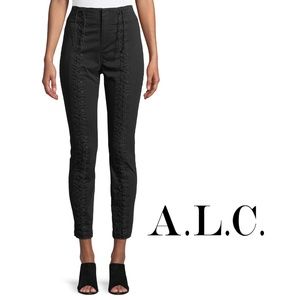 A.L.C. Kerrigan Lace-Up Skinny High Rise Pants